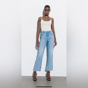 Zara high waisted mini flare jeans size 29